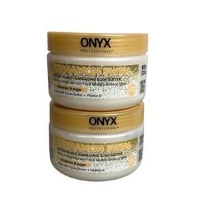 ONYX 2pc Lot Cinnamon Swirl Butter Bliss Illuminating Body Butter 7.76oz New